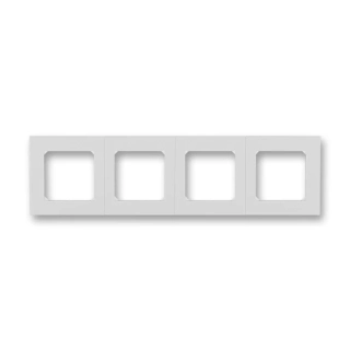 Rámeček čtyřnásobný, 3901H-A05040 16, ABB, Levit®, šedá / bílá