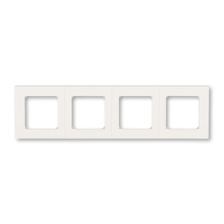 Rámeček čtyřnásobný, 3901H-A05040 68, ABB, Levit®M, perleťová / ledová bílá