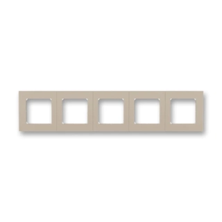 Rámeček pětinásobný, 3901H-A05050 18, ABB, Levit®, macchiato / bílá