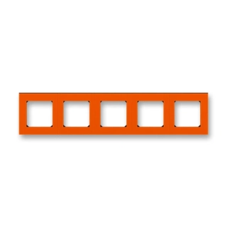 Rámeček pětinásobný, 3901H-A05050 66, ABB, Levit®, oranžová / kouřová černá