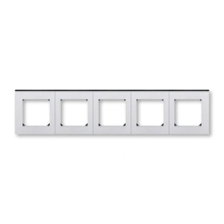 Rámeček pětinásobný, 3901H-A05050 70, ABB, Levit®M, titanová / kouřová černá
