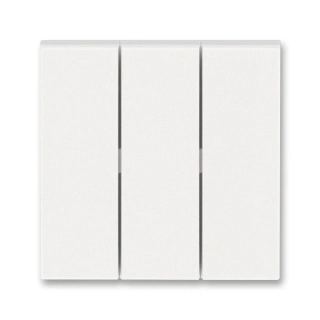 Kryt spínače trojnásobného, 3559H-A00666 68, ABB, Levit®M, perleťová / ledová bílá