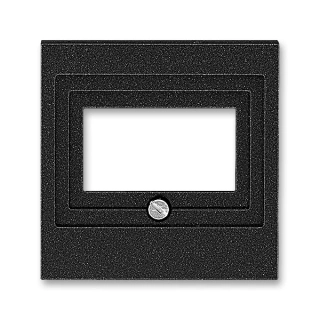Kryt zásuvky komunikační, přímé, 5014H-A00040 63, ABB, Levit®M, onyx