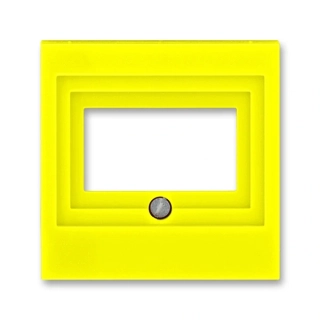 Kryt zásuvky komunikační, přímé, 5014H-A00040 64, ABB, Levit®, žlutá