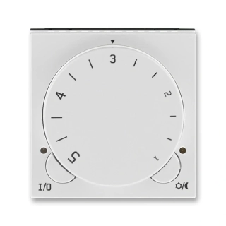  Termostat univerzální otočný - ovládací část, 3292H-A10101 16, ABB, Levit®, šedá / bílá 