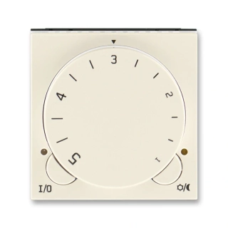 Termostat univerzální otočný - ovládací část, 3292H-A10101 17, ABB, Levit®, slonová kost / bílá