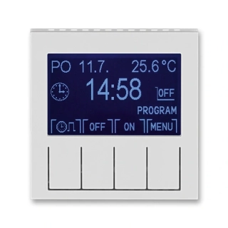 Hodiny spínací programovatelné - ovládací část, 3292H-A20301 16, ABB, Levit®, šedá / bílá