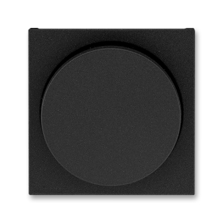 Kryt stmívače s otočným ovladačem, 3294H-A00123 63, ABB, Levit®M, onyx / kouřová černá