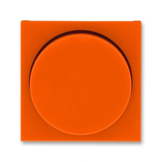 Kryt stmívače s otočným ovladačem, 3294H-A00123 66, ABB, Levit®, oranžová / kouřová černá