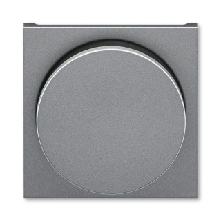 Kryt stmívače s otočným ovladačem, 3294H-A00123 69, ABB, Levit®M, ocelová / kouřová černá