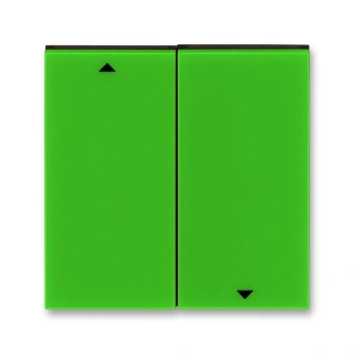 Kryt spínače žaluziového, 3559H-A00662 67, ABB, Levit®, zelená / kouřová černá