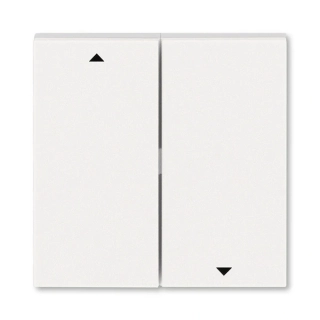 Kryt spínače žaluziového, 3559H-A00662 68, ABB, Levit®M, perleťová / ledová bílá