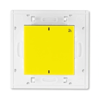 Vysílač RF jednonásobný, nástěnný, 3299H-A21908 64, ABB, Levit®, žlutá / kouřová černá