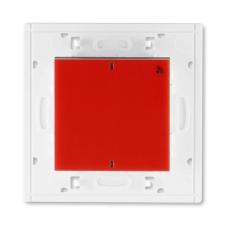 Vysílač RF jednonásobný, nástěnný, 3299H-A21908 65, ABB, Levit®, červená / kouřová černá