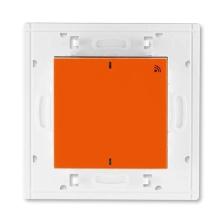 Vysílač RF jednonásobný, nástěnný, 3299H-A21908 66, ABB, Levit®, oranžová / kouřová černá