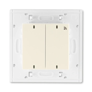 Vysílač RF dvojnásobný, nástěnný, 3299H-A11908 17, ABB, Levit®, slonová kost / bílá
