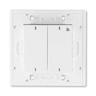 Vysílač RF dvojnásobný, nástěnný, 3299H-A11908 62, ABB, Levit®, bílá / kouřová černá