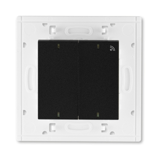 Vysílač RF dvojnásobný, nástěnný, 3299H-A11908 63, ABB, Levit®M, onyx / kouřová černá