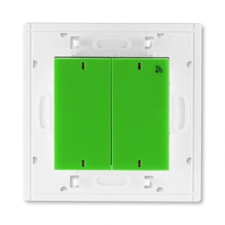 Vysílač RF dvojnásobný, nástěnný, 3299H-A11908 67, ABB, Levit®, zelená / kouřová černá