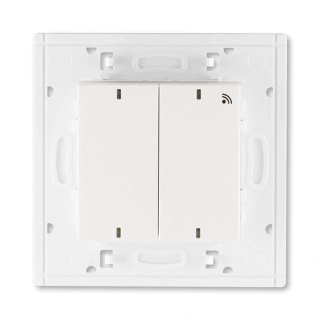 Vysílač RF dvojnásobný, nástěnný, 3299H-A11908 68, ABB, Levit®M, perleťová / ledová bílá