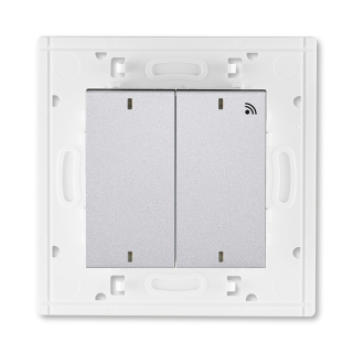 Vysílač RF dvojnásobný, nástěnný, 3299H-A11908 70, ABB, Levit®M, titanová / kouřová černá