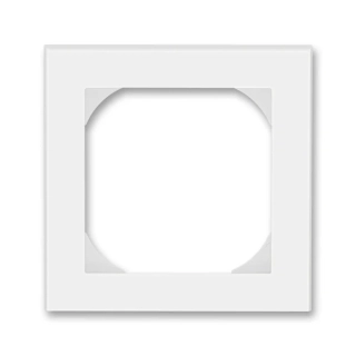 Rámeček jednonásobný s otvorem 55x55, 3901H-A05510 01, ABB, Levit®, bílá / ledová bílá