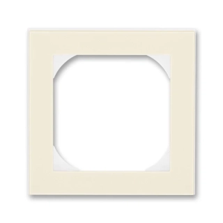 Rámeček jednonásobný s otvorem 55x55, 3901H-A05510 17, ABB, Levit®, slonová kost / bílá