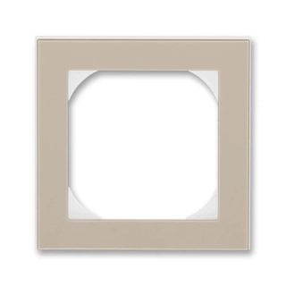 Rámeček jednonásobný s otvorem 55x55, 3901H-A05510 18, ABB, Levit®, macchiato / bílá