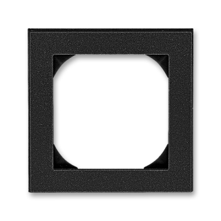 Rámeček jednonásobný s otvorem 55x55, 3901H-A05510 63, ABB, Levit®M, onyx / kouřová černá