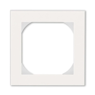 Rámeček jednonásobný s otvorem 55x55, 3901H-A05510 68, ABB, Levit®M, perleťová / ledová bílá