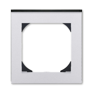 Rámeček jednonásobný s otvorem 55x55, 3901H-A05510 70, ABB, Levit®M, titanová / kouřová černá