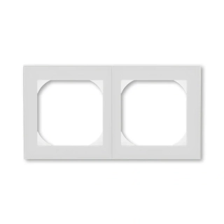 Rámeček dvojnásobný s otvorem 55x55, 3901H-A05520 16, ABB, Levit®, šedá / bílá