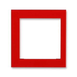 Kryt rámečku s otvorem 55x55, krajní, 3901H-A00255 65, ABB, Levit®, červená