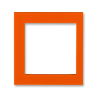 Kryt rámečku s otvorem 55x55, krajní, 3901H-A00255 66, ABB, Levit®, oranžová