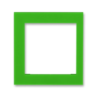 Kryt rámečku s otvorem 55x55, krajní, 3901H-A00255 67, ABB, Levit®, zelená
