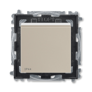 Spínač IP 44, řazení 6 (1), 3559H-A06940 18, ABB, Levit®, macchiato / bílá