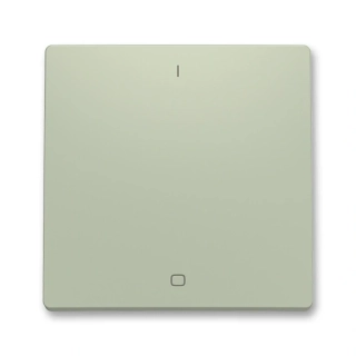 Kryt spínače kolébkového dvojpólového, s potiskem, 3559T-A00655 243, ABB, Zoni®, olivová