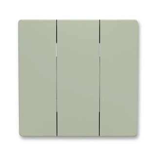 Kryt spínače trojnásobného, 3559T-A00666 243, ABB, Zoni®, olivová