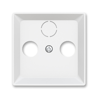 Kryt zásuvky anténní TV+R(+SAT), 5011T-A00300 240, ABB, Zoni®, matná bílá