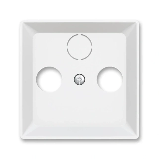 Kryt zásuvky anténní TV+R(+SAT), 5011T-A00300 240, ABB, Zoni®, matná bílá