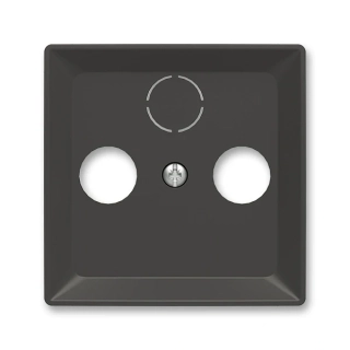 Kryt zásuvky anténní TV+R(+SAT), 5011T-A00300 237, ABB, Zoni®, matná černá