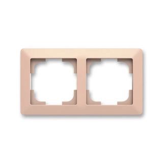 Rámeček dvojnásobný, 3901T-A00020 142, ABB, Zoni®, pudrová / bílá