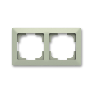 Rámeček dvojnásobný, 3901T-A00020 143, ABB, Zoni®, olivová / bílá