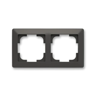 Rámeček dvojnásobný, 3901T-A00020 137, ABB, Zoni®, matná černá / bílá