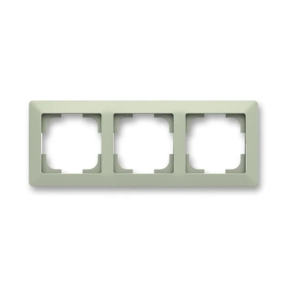 Rámeček trojnásobný, 3901T-A00030 143, ABB, Zoni®, olivová / bílá