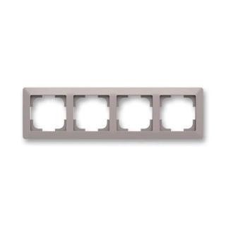 Rámeček čtyřnásobný, 3901T-A00040 144, ABB, Zoni®,  greige / bílá