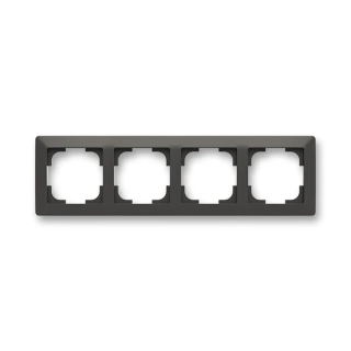 Rámeček čtyřnásobný, 3901T-A00040 237, ABB, Zoni®, matná černá