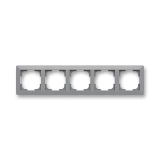 Rámeček pětinásobný, 3901T-A00050 141, ABB, Zoni®, šedá / bílá