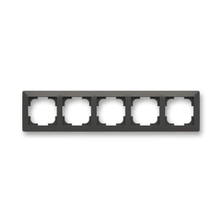 Rámeček pětinásobný, 3901T-A00050 137, ABB, Zoni®, matná černá / bílá
