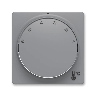 Kryt termostatu s otočným ovladačem, 3292T-A00300 241, ABB, Zoni®, šedá